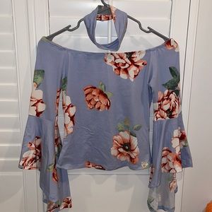 Off the shoulder top with matching choker